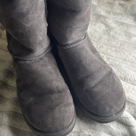 UGG Gray Suede Tall Boots - Picture 3 of 7